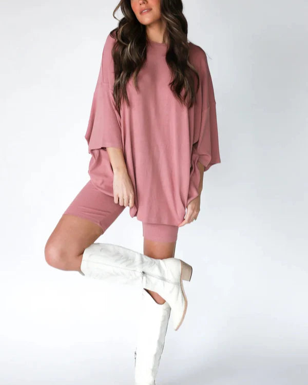 THE WEEKEND LOUNGE SET REFRESH PINK