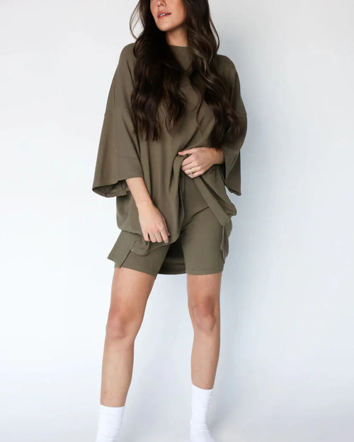 THE WEEKEND LOUNGE SET REFRESH OLIVE