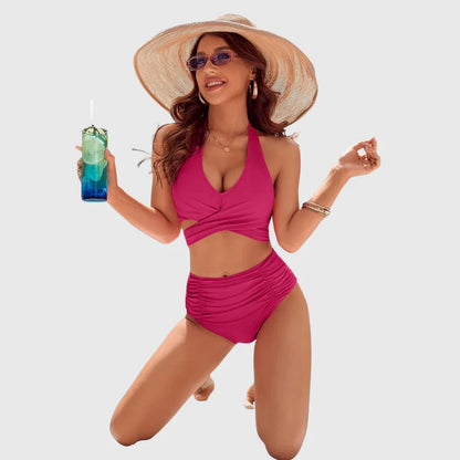 Marjorie | Elegant High-Waist Bikini Set